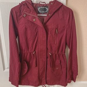 🚫SOLD on Mercari🚫 Burgundy Utility Jacket